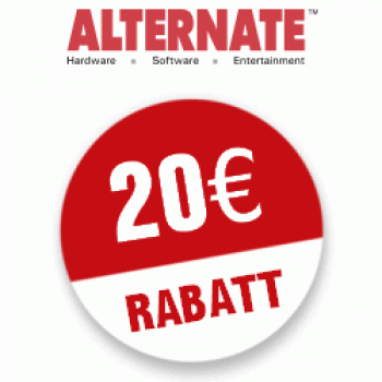 20 Euro Rabatt im Alternate Online-Shop