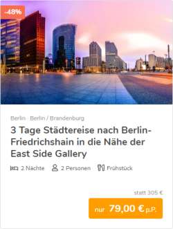 3 Tage Berlin Städtereise