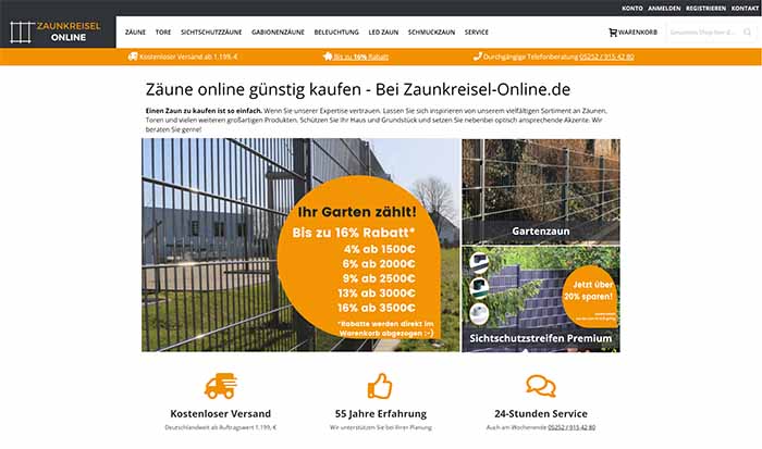 Zaunkreisel Online - Zäune & Gartentore